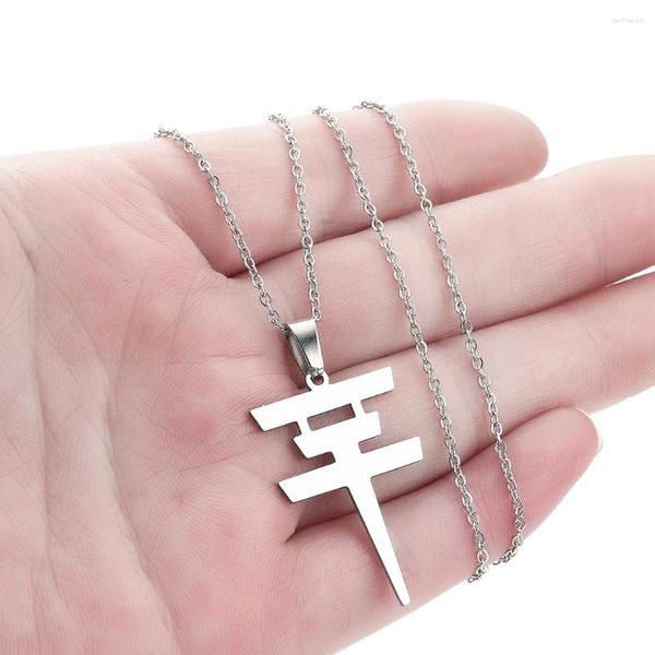 Anhänger Halsketten Kinitial Edelstahl Rockband Musik Metal Metal Figur Tokio El Halskette Choker Frauen Ketten Schmuck Schmuck