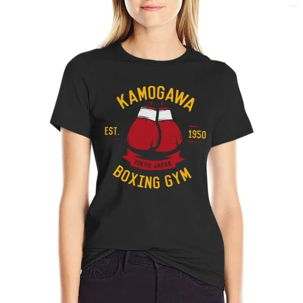 Polos femininos Kamogawa Boxing Gym (3) T-shirt Blouse Tees