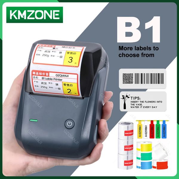 Fabricante de etiquetas portáteis Niimbot B1 para Mobile sem fio Bluetooth Labelate Papel Roll Roll adesivo Impressors sem tinta Vários 240430