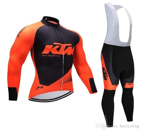 2018 Verkauf von Ktmcycling -Trikot -Langarm- und Radsporthosen Radsportkits Ciclismo Bicicletas Mountain Bike Sports Wear2539482