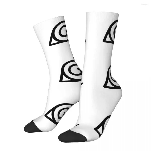 Herrensocken lustige glückliche Blatt Symbol Vintage Harajuku Japanischer Anime Hip Hop Neuheit Muster Crew Crazy Socken Geschenk gedruckt