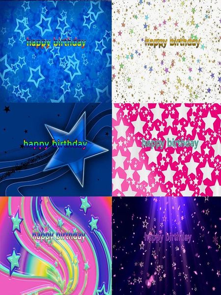 Party -Dekoration Mode farbenfrohe Star Thema Geburtstag dekorative Produkte POGROGRAFTEN BINDERGABE