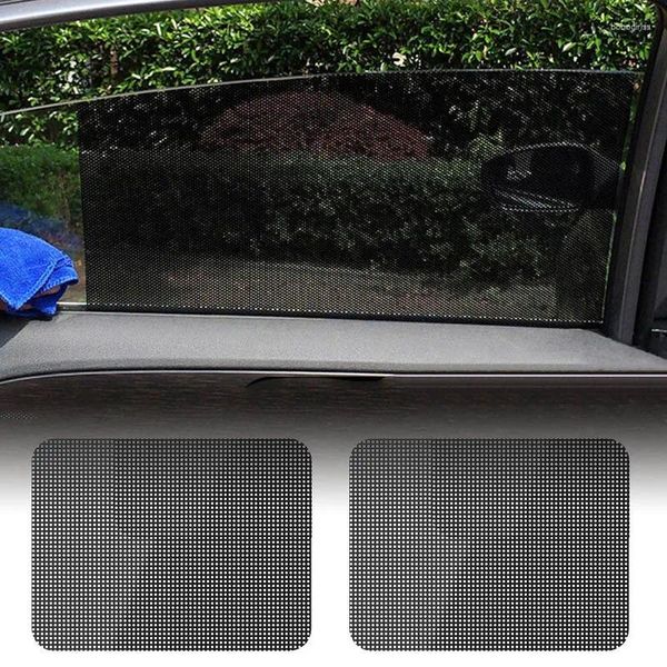 Fensteraufkleber 2pcs Car Sun Shade Cover selbstklebende Seite Sonnenschutzglas Wärme Isolierung Film Anti-UV-Privatsphäre Filme