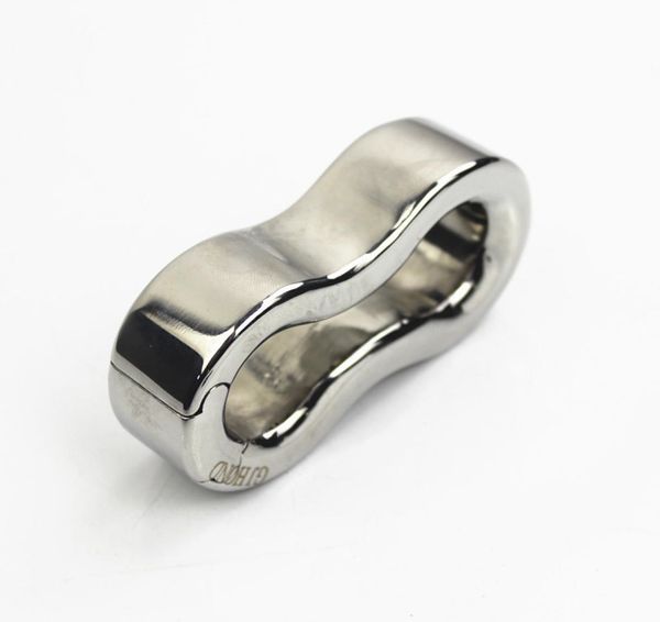 Cockring a 8 dimensioni Cockerless Acciaio inossidabile Pendanti Anelli di cazzo Peso Cuscinetto addestramento Ring Pendant SSCRITUM Bondage Stretc2760402