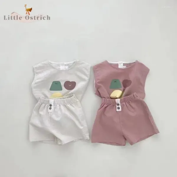 Set di abbigliamento nati per bambini in cotone b-shirt pantaloncini da bambino