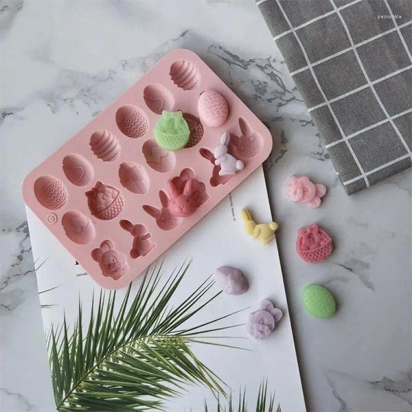 Stampi da forno a pascolo in silicone color uovo di uovo cioccolato decorazioni per le vacanze manuale stampo sapone