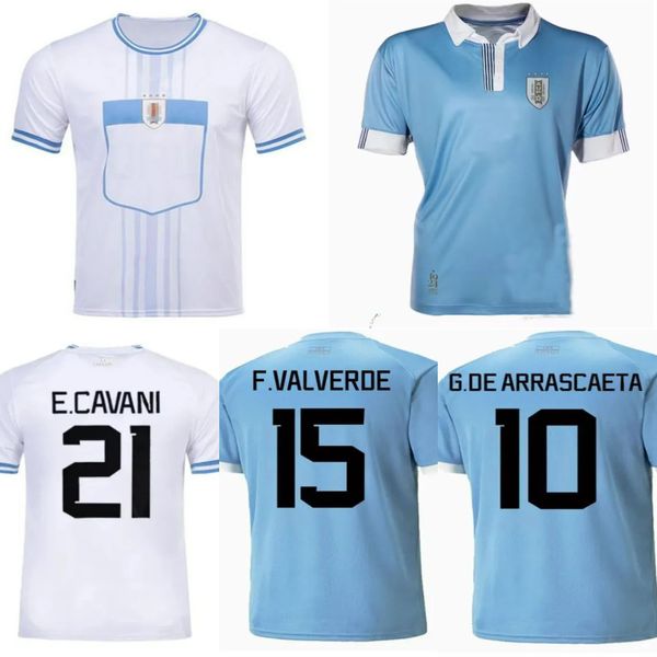 24 25 Uruguay Soccer Jersey 2024 2025 Uruguay Jersey Away Away L.Suarez E.Cavani N.De La Cruz National Team Shirt G.DE Arrascaeta F.Valverde R.Araujo Uniforme calcistica