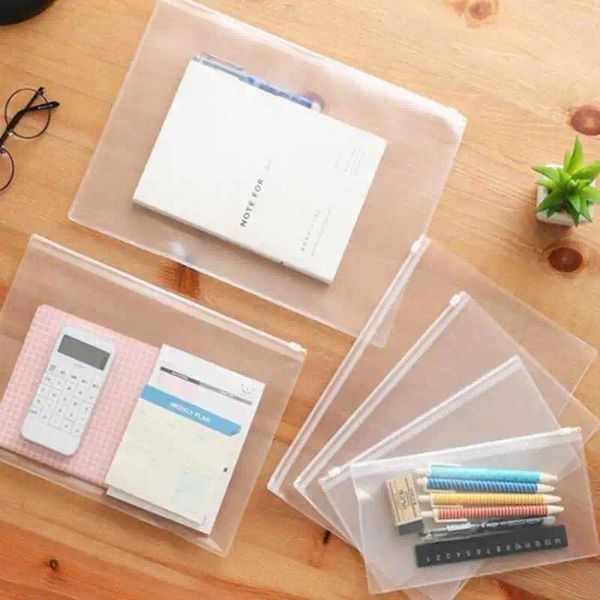 Wrap wrap waterproof pelf plastic sharge fides book book per la penna file da borse documento per forniture per studenti A4 A5 A6