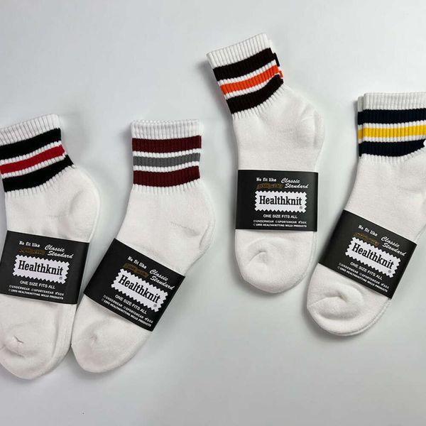 Herrensocken Japanische Modemarke Healthknit Socken Herren und Frauen mitten Länge Cityboy Workwear Sporttuch Bottom Socken KGFR