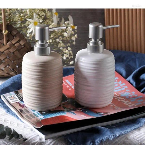 Dispensador de sabão líquido criativo xampu garrafas de pulseira cerâmica Gel Dispensador de garrafa de cozinha de cozinha de cozinha