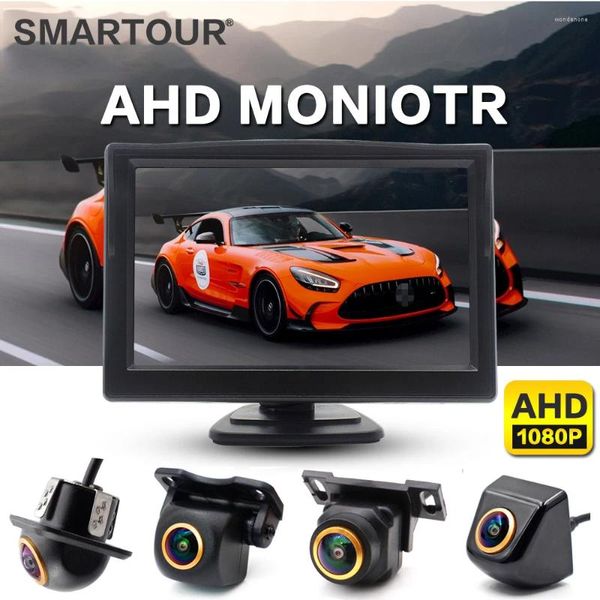 Monitor reverso do carro com kit de backup de câmera traseira de visualização