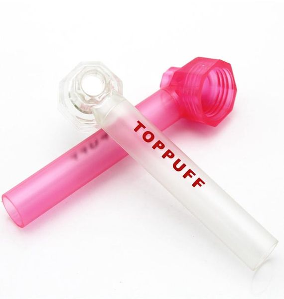 Toppuff Silicone Fuming Pipes Portable Top Puff fumante de tabaco portador de ervas Tubos de queimador de óleo Fumaça de água AC1011429270