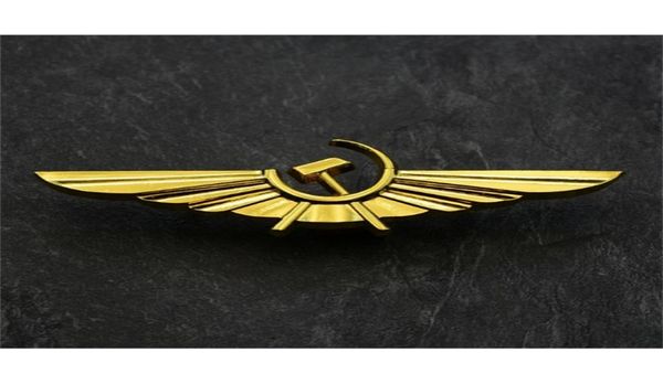 Sovyetler Birliği Rozeti Aeroflot Rus Havayolları Broşlar SSCR Rus Filosu Ulusal Havacılık Sivil Metal Yaka Pin 2010091693520
