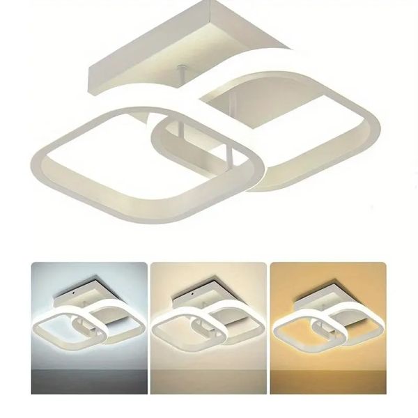 1 pc moderne LED-Deckenleuchte dreifarbige AC220V-Oberflächenhalterung geeignet für Schlafzimmer Flur Wohnzimmer Anhänger Licht