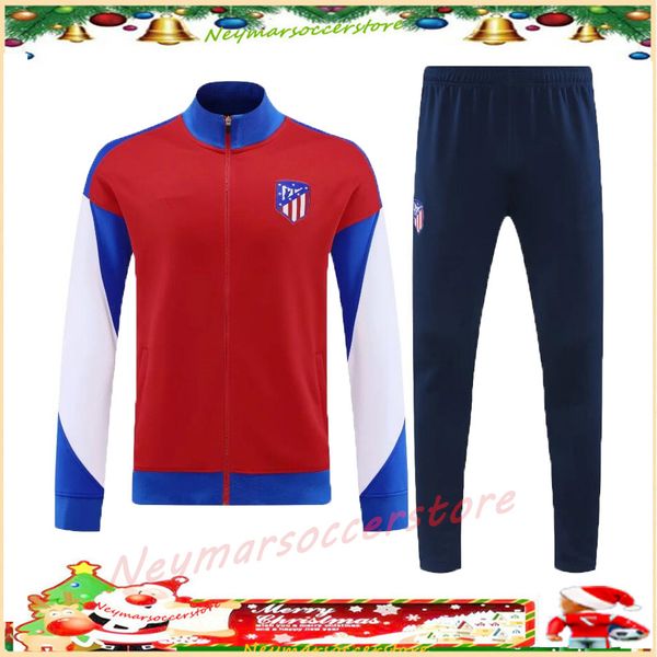 2024 2025 Atlético Madrids Tracksuit Chandal Futbol Treinamento de futebol Treinamento 24 25 Madrids Tracksuits Set Men Camiseta De Football Jacket Survetement