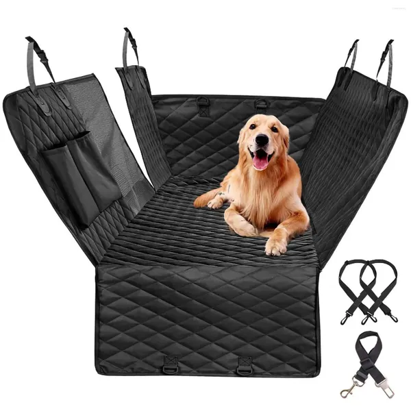 Köpek Taşıyıcı Çift Fermuarı Araç Pet Seat Pad Su Geçirmez Kir Dayanıklı Uygun Çoklu Modeller Düz Renk Arabalar Arka Koltuklar Yastık