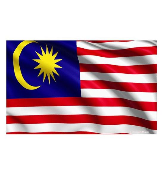 Malaysia Flag de alta qualidade 3x5 ft 90x150cm Bandeiras nacionais Festival Party Gift 100d Polyester Indoor Print Flags Banners8637974