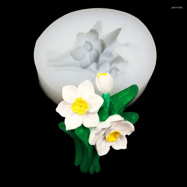 Moldes de cozimento Narcissus com ornamentos decorativos de saída de carro de carro de broto