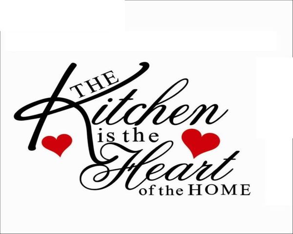 La cucina è il cuore della citazione di casa Decal Wall Decal Rimovibile Adesivo a parete 6812568