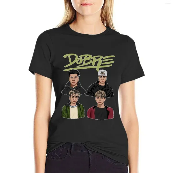 Kadın Polos Dobre Brother İkizleri Merch T-Shirt Plus Boyutu Üstler Kızlar İçin Hayvan Baskı Gömlek T Kadınlar