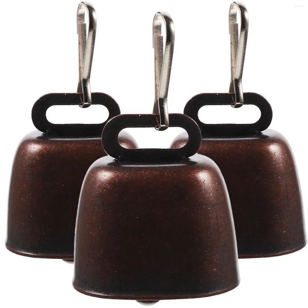 Вечеринка поставляет 3 подставки The Bell Loud Bronze Outdoor Anti-Lost Pet Cow Bells для домашних животных собачьи украшения аксессуары