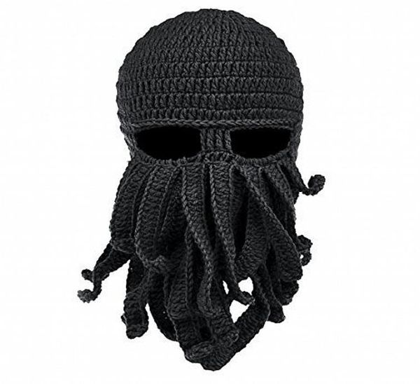 Maschera per il viso a maglia Octopus Cappello a gomito Masches da sci in lana di lana Masches Event Party Halloween Cappello a maglia Cap Capillini BEANIE BEANIE GIFTS 6597141