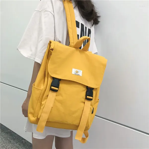 Backpack Fashion Canvas for Women Girls Multi Pocket Travel Daypack Rucksack Lightweight School Bag Mochilas feminino