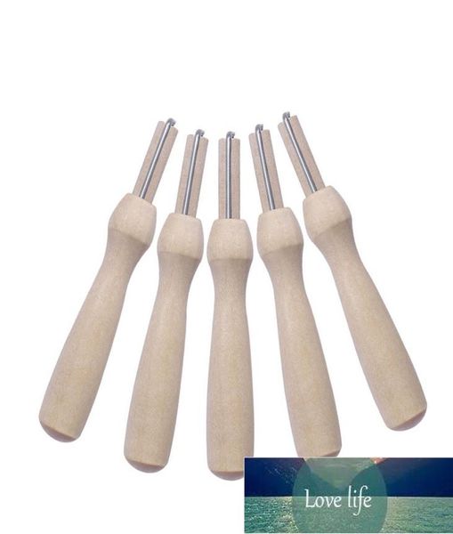 5pcs portador de madeira com agulhas de feltro de feltro de costura de costura Diy Ferramenta de fábrica de fábricas de fábrica de agulhas de mão de mão de mão Qual1464870