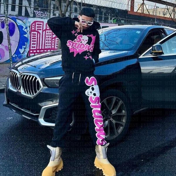 Erkek Hoodies y2k kazak takım elbise gotik büyük boyutlu kadın sokak hip hop harajuku gevşek giyim kazak çift uzun kollu