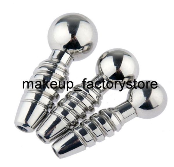 Massaggio in acciaio inossidabile in acciaio in metallo a spirale plug di dilatazione uretrale stimolazione del bastoncino per occhio per giocattoli sessuali maschi BDSM Butt3833183