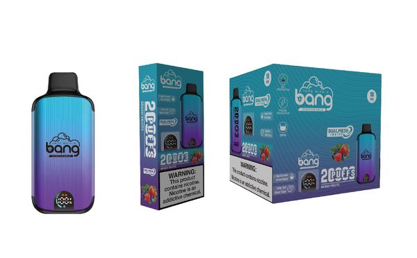 Remessa de 24 horas Original Bang Smart Screen V APE Box 20000 Puffs 16 Flavores Disponíveis E Cigarros 28 ml recarregáveis 0% 2% 3% 5%