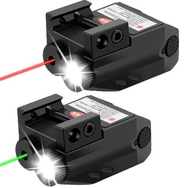 Taktisch grün rote Punkt Laser -Sehverkaufsfernrohr Laser -Pointer -Gewehr Pistol Airsoft USB Ladelaser Sehverdrehung Accessoires