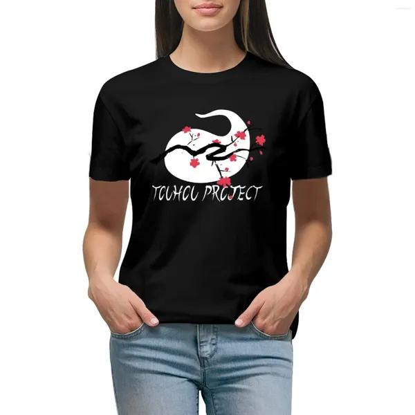 Frauenpolos Touhou Projekt - Perfect Cherry Blossom Youmu T -Shirt Vintage Kleidung Anime Kurzarm Tee Baumwolle