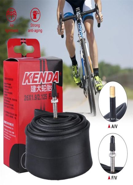 Kenda Bike Pneumatico per biciclette di gomma in gomma Tubo interno 26039039 275039039 PRESTA SCHRADER VALVE TUBO PER