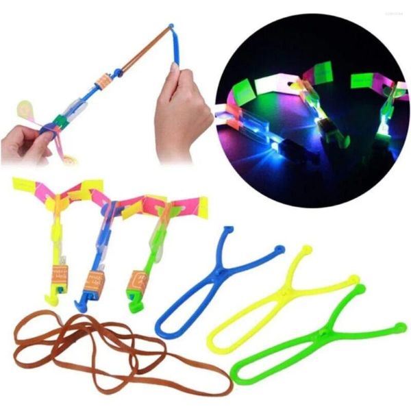 PERSPETTO COMPETTO 5PCS BAMBINI PULTIMI LUCI LED LED ROURO LUMINUNO LUMINUNO PATTERA A BATTERE ALIMENTARE CATAPULT ALIMENTI