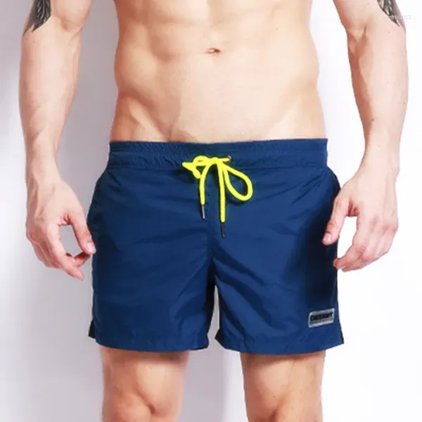 Surquim de natação masculino masculino Men, troncos para maiô de maiô de homem com traje de banho Bermuda Beach Sexy Swimsuit