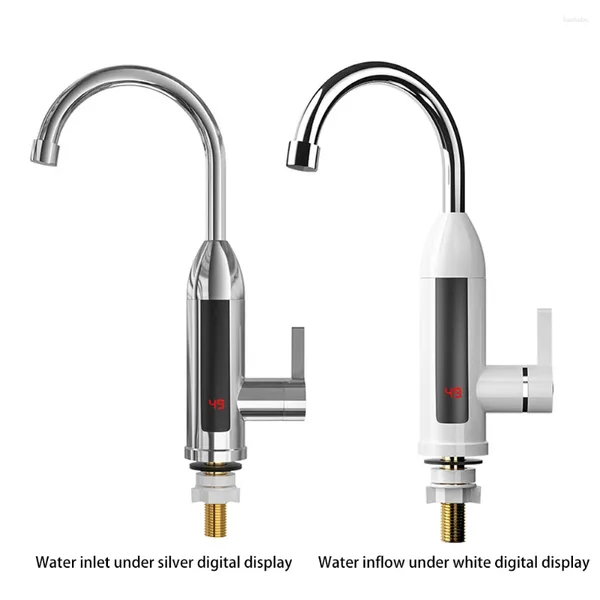 Waschbecken Wasserhähne elektrischer Warmwasserbereiter Küchenarmatur Instant LCD Display 220 V Heizung Instantane Heizungen