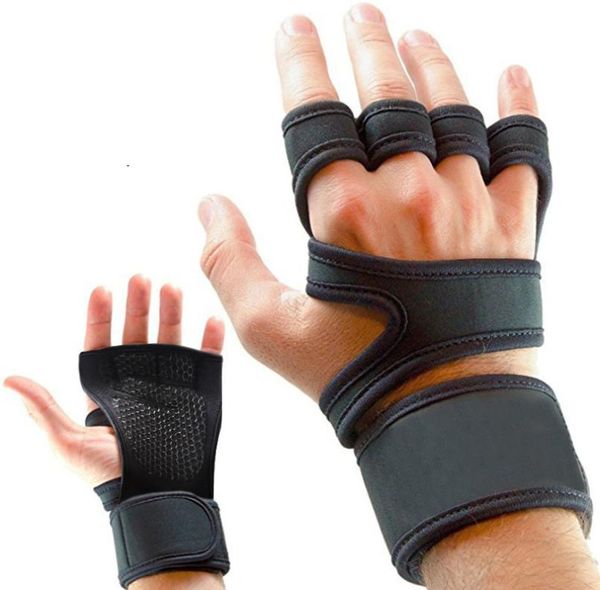 1 par de luvas de treinamento de levantamento de peso Homens Men Men Fitness Sports Building Building Ginástica Ginástica Ginástica Mão Protetor de Palmão Gloves7114993