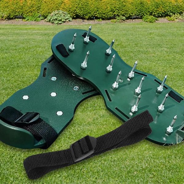 Peças de sapato 8x Sapatos de aerador de gramado tiras de loop de gancho para a paisagem de ferramentas de ar do jardim Bandas de solo de solo Sandálias Sandals tira