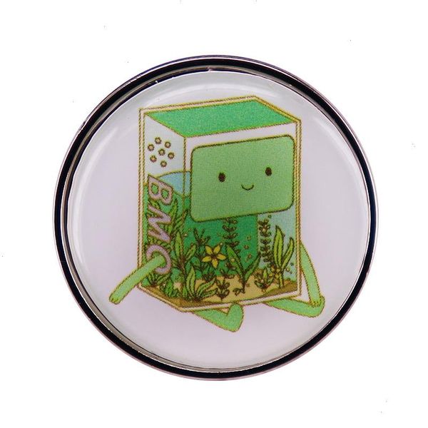 Das BMO Aquarium Emaille Pin Adventure X Time Charakter Videospiel Konsole Beemo Brosche