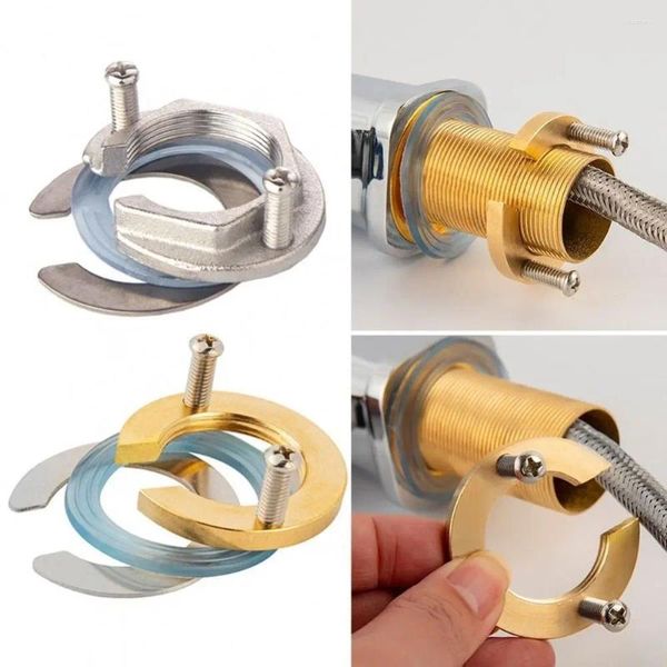 Torneiras de cozinha Torneira Torneira Tap de Tap Fixing Kit Acessórios de substituição de porca de fixação para lavagem de banheiro Hardware doméstico