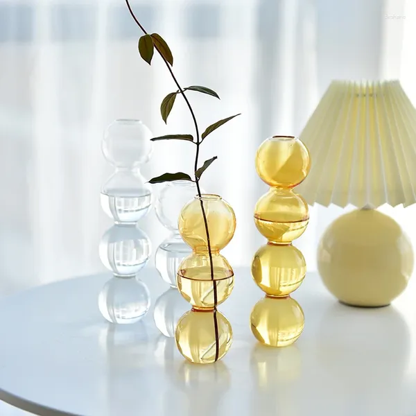 Vasen Glasskerzenhalter für dekorative Kerzenstiel Modern Halter Dekor Tisch Home Dekoration Trockene Blumenvase