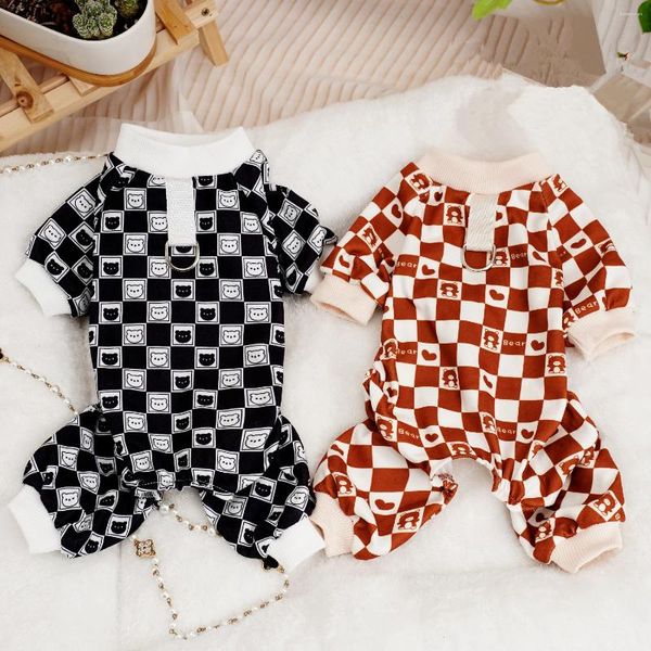 Vestido de vestuário de vestuário para cachorro roupas de lã de lã para cenas casaco de casaco de cachorro gato pijamas poodle bichon frise chihuahua roupas