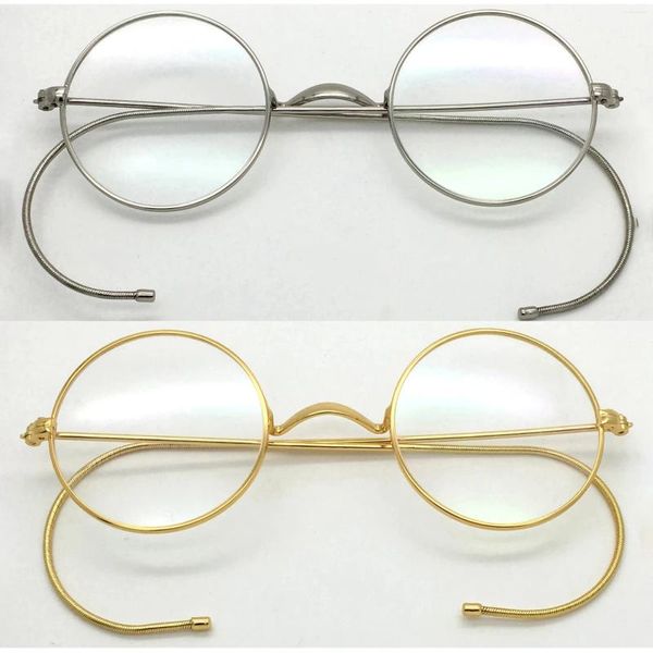 Sonnenbrille Evove rund kleine Lesebrillen Männer Brillen Rahmen männlich 40 mm 42 mm Antiblau Reflexion Nerd -Brille für Rezept