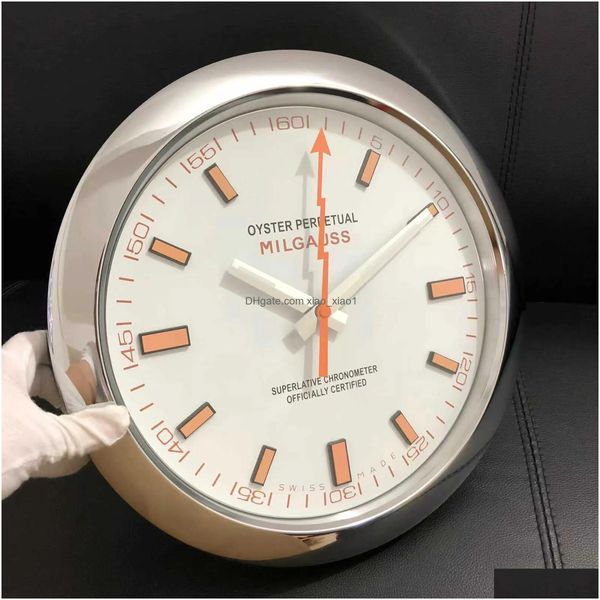 Настенные часы роскошные дизайнерские часы современный horloge murale milgauss Quartz Super Silent Movem