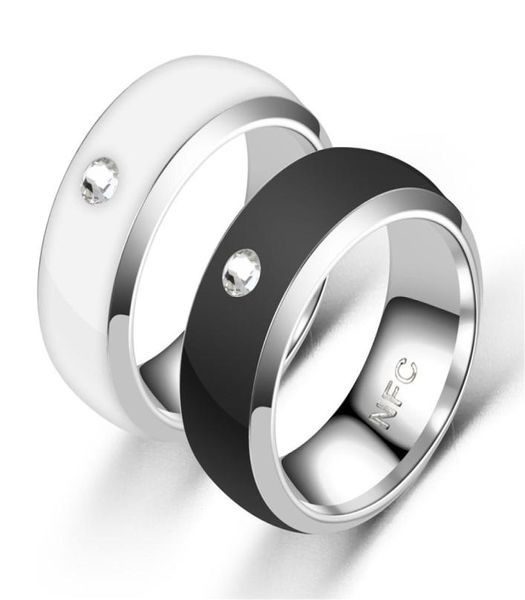 MEN039S RECETO NOVA TECNOLOGIA NFC SMART DIGH DIGITAL RING PARA ANDONES ANDROID COM CASA FUNCIONAL RINGS AÇONENTE AÇO