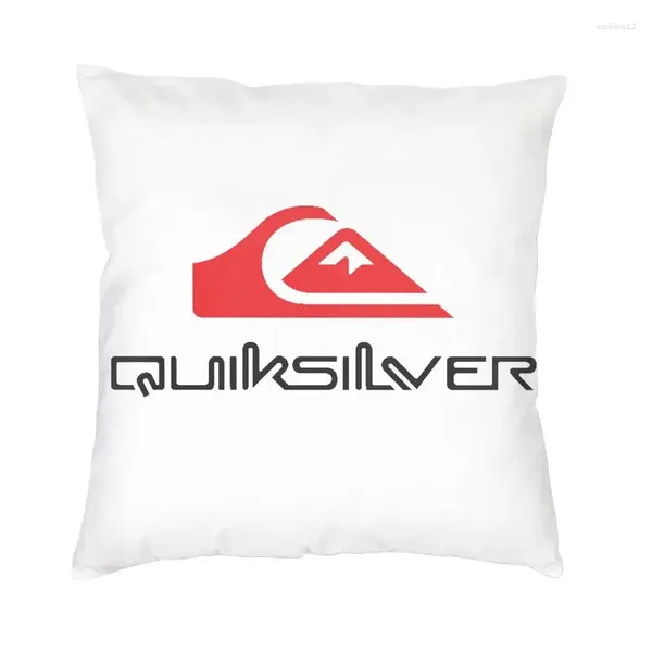 Pillow Quiksilvers Tampa do logotipo 45x45cm Decoração decorativa 3D Surf e skates de skate para carro Dois lados