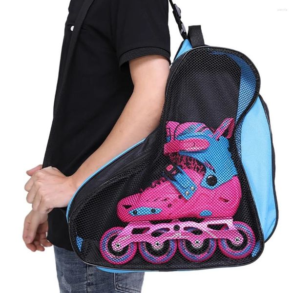 Day Packs Roller Skate Bag Multipocket mit verstellbarem Schultergurt haltbarer Skating-Schuhe Aufbewahrung für Kinder und Erwachsene