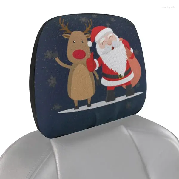 Autositzabdeckungen Weihnachtskopfstützen Cover Head Rest Protector