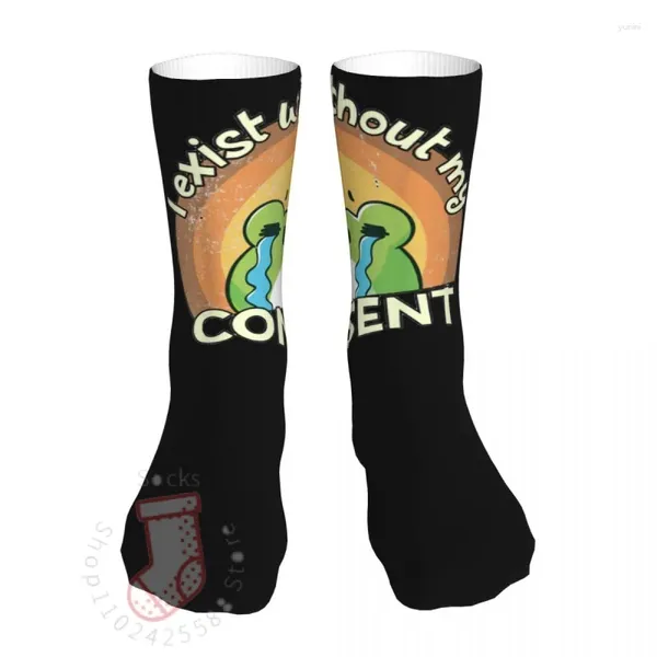 Bike da uomo da uomo da uomo I esiste senza il mio consenso FUNCE FROG COTTON DONNE SOCK